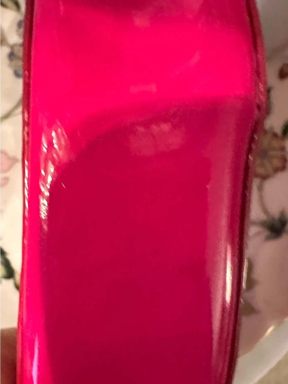 Yves Saint Laurent Heart Cosmetic Case in Hot Pink Patent